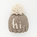 hi. handknit baby beanie