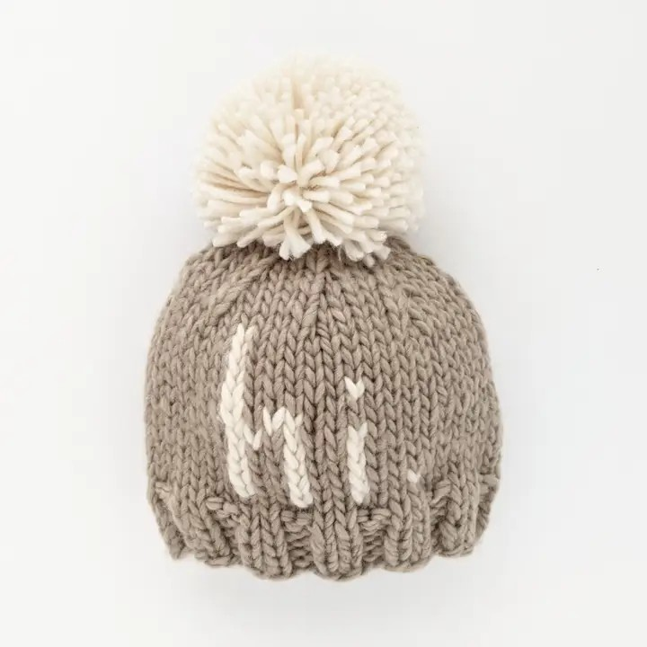 hi. handknit baby beanie