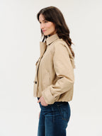 arden cropped trench in pebble