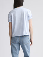 kacey v neck tee in sea breeze