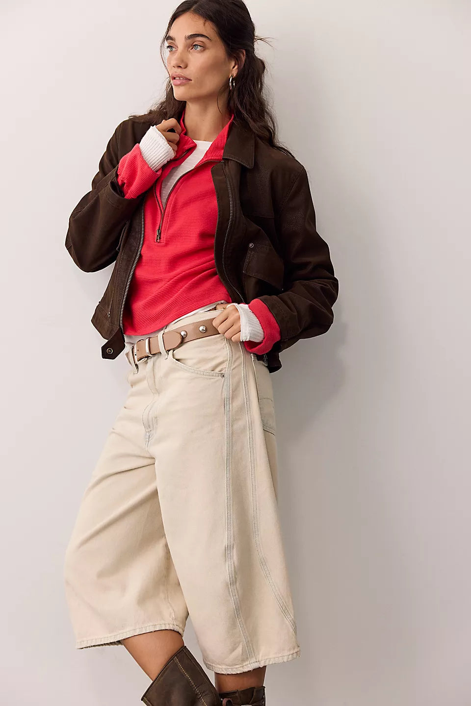 celeste quarterzip in salsa