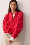 celeste quarterzip in salsa
