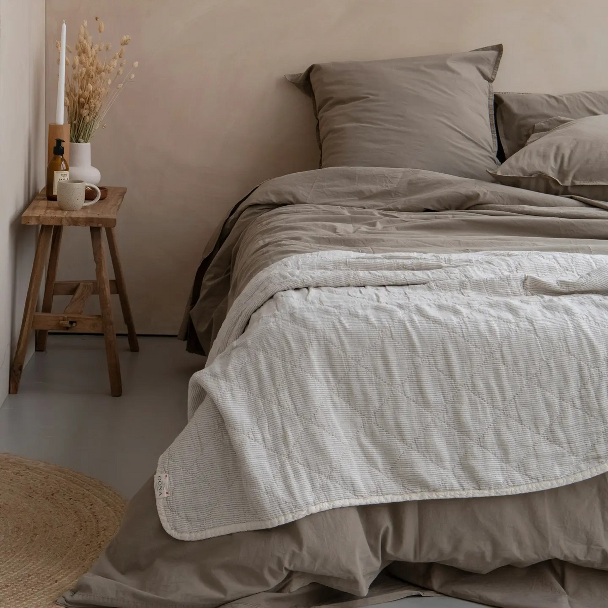 cotton throw plaid