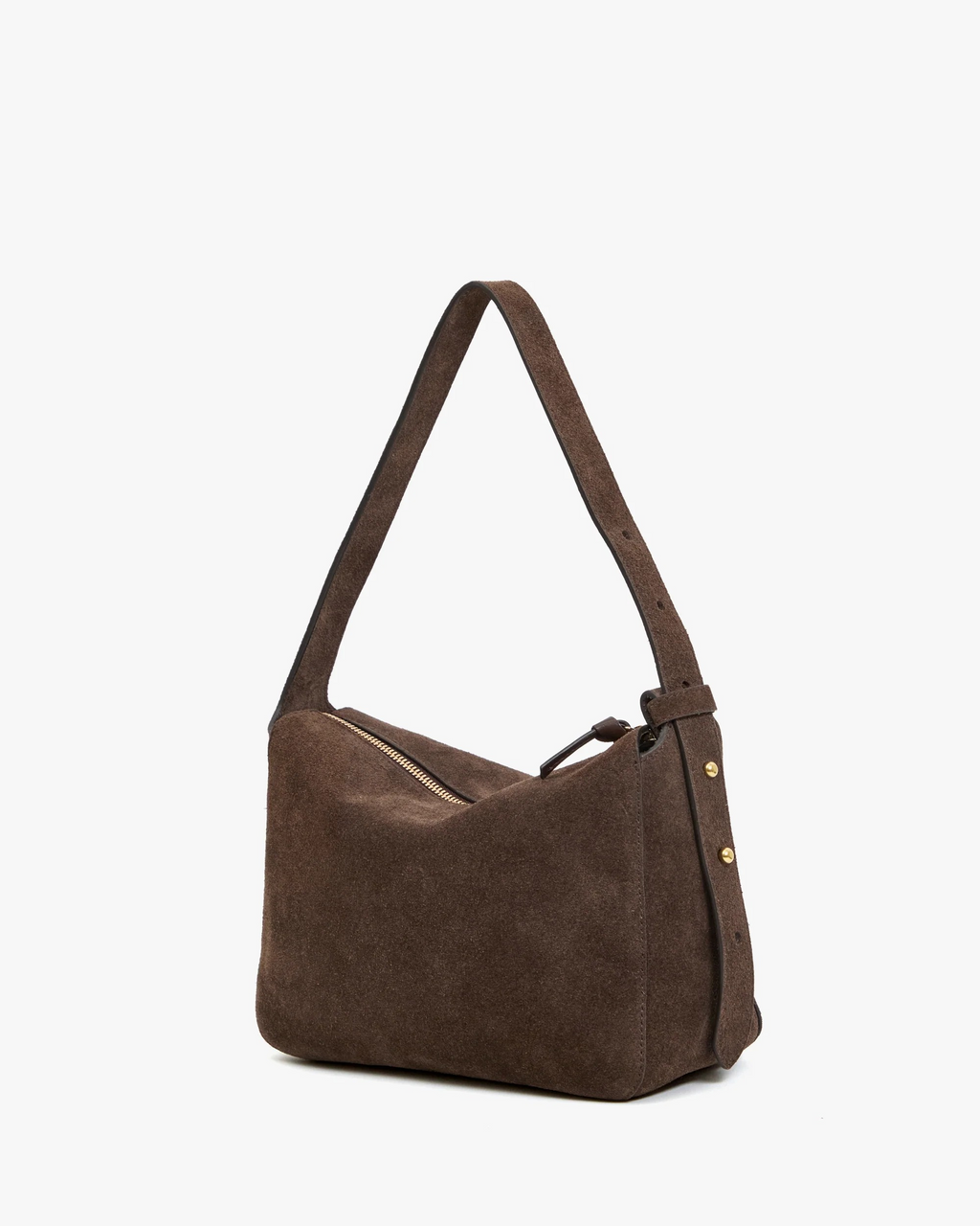 fleurine in chocolate suede