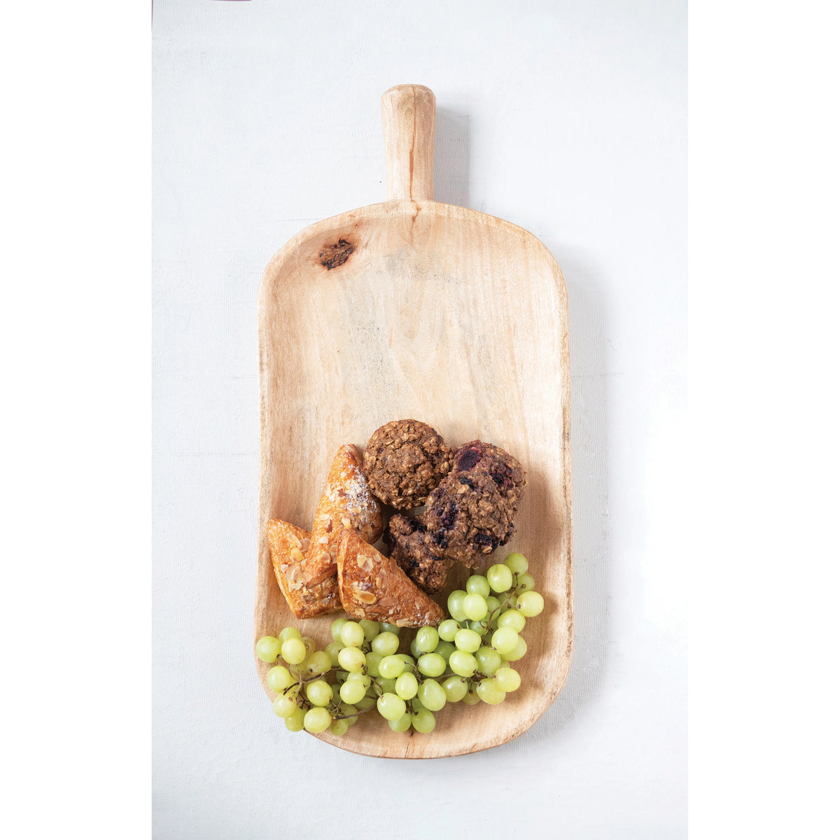 hand-carved mango wood tray