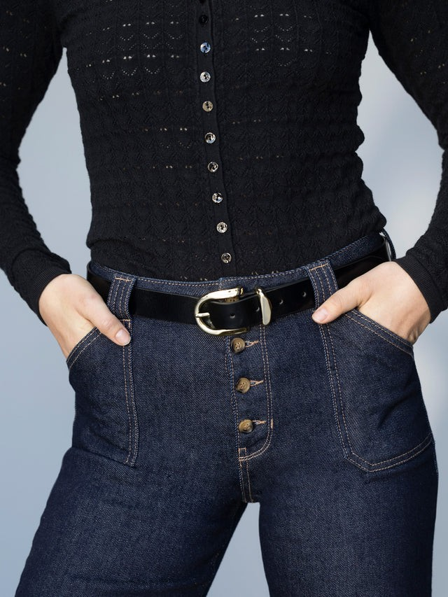 all day belt in black