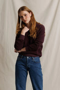 ziggy inside out fleece in cherry lacquer