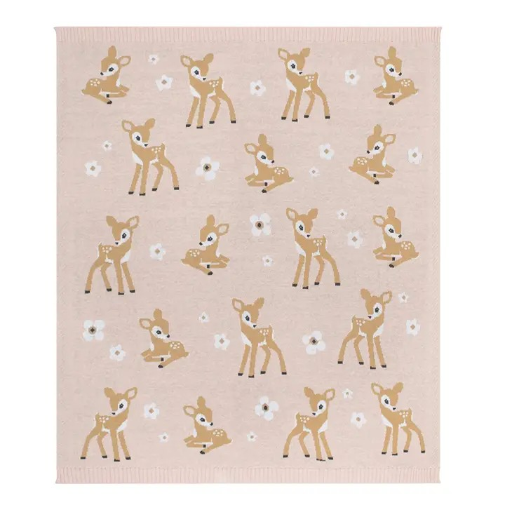 100% cotton knit baby blanket