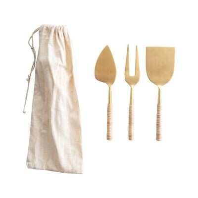 brass cheese knives